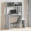 VidaXL (grey sonoma) vidaXL Desk with Shelves Writing Compter Table Study Desk Engineered Wood 3