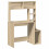 VidaXL (sonoma oak) vidaXL Desk with Shelves Writing Compter Table Study Desk Engineered Wood 2
