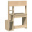 VidaXL (sonoma oak) vidaXL Desk with Shelves Writing Compter Table Study Desk Engineered Wood 6