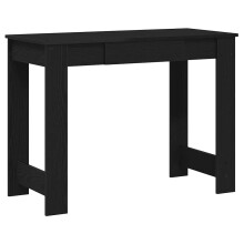 (black) vidaXL Desk Concrete Grey 100x45x75 cm Engineered Wood office desk study desk