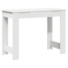 (white) vidaXL Desk Concrete Grey 100x45x75 cm Engineered Wood office desk study desk