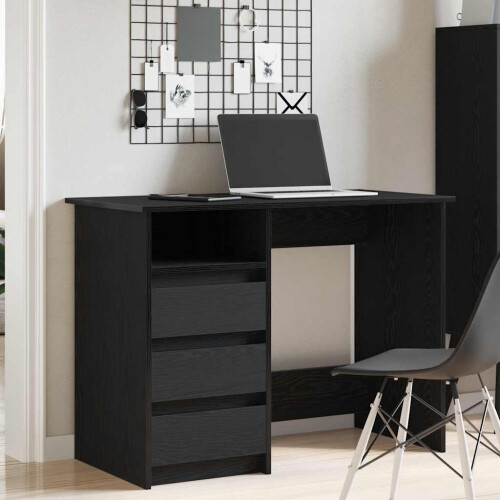 VidaXL (black) vidaXL Desk Writing Table Working Desk Study Computer Desk Engineered Wood 2