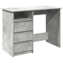 (concrete grey) vidaXL Desk Writing Table Working Desk Study Computer Desk Engineered Wood