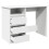 VidaXL (white) vidaXL Desk Writing Table Working Desk Study Computer Desk Engineered Wood 5