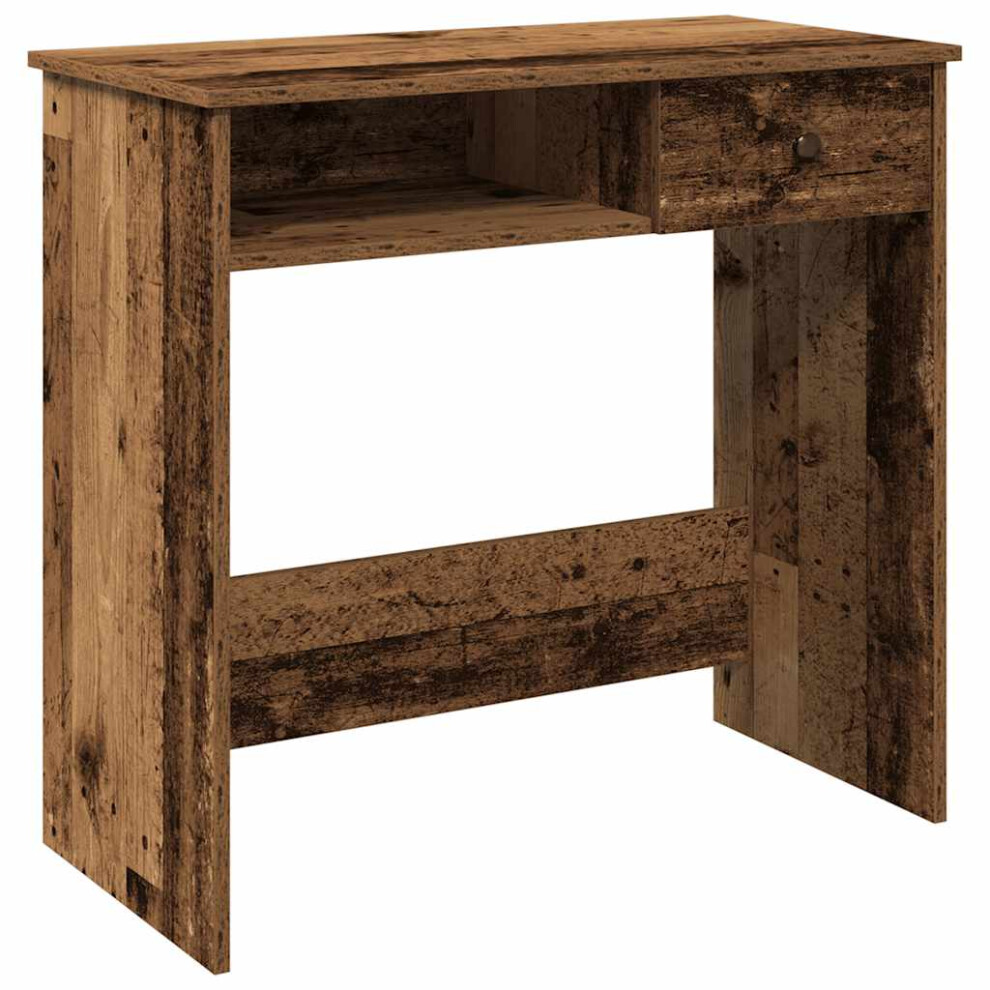 Vidaxl (Old Wood) Desk 80X40x75 Cm Engineered Wood Office Desk Study Desk White