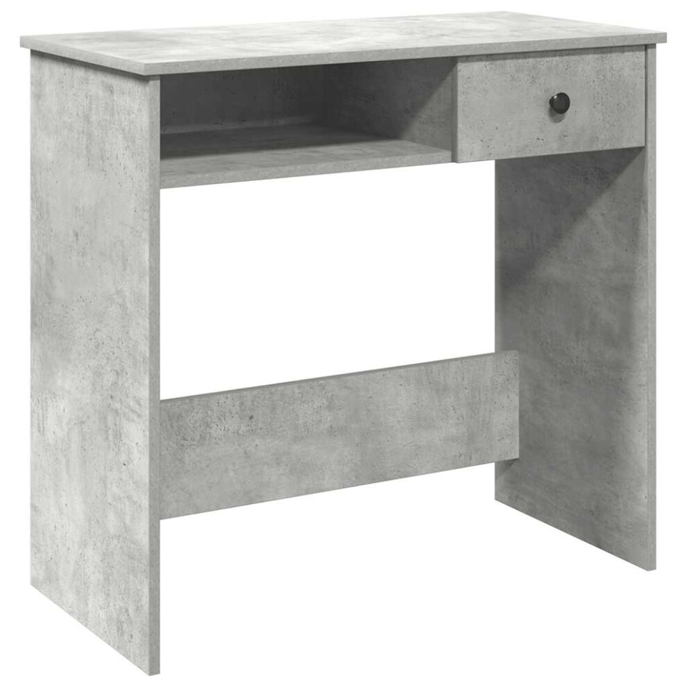 Vidaxl (Concrete Grey) Desk White 80X40x75 Cm Engineered Wood Office Desk Study Desk