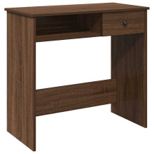 (brown oak) vidaXL Desk White 80x40x75 cm Engineered Wood office desk study desk
