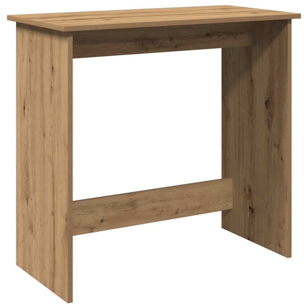 Vidaxl (Artisan Oak) Desk Smoked Oak 80X40x75 Cm Engineered Wood Office Desk Study Desk