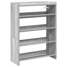(grey sonoma, 81 cm/ 60 cm) vidaXL Shoe Rack Shoe Cabinet Shoe Storage Shelf Hall Cupboard Engineered Wood