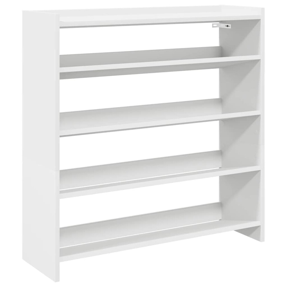 (white, 81 cm/ 80 cm) vidaXL Shoe Rack Shoe Cabinet Shoe Storage Shelf Hall Cupboard Engineered Wood