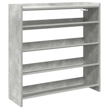 (concrete grey, 81 cm/ 80 cm) vidaXL Shoe Rack Shoe Cabinet Shoe Storage Shelf Hall Cupboard Engineered Wood