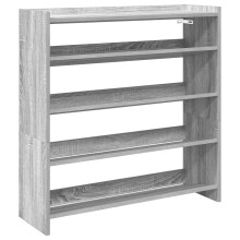 (grey sonoma, 81 cm/ 80 cm) vidaXL Shoe Rack Shoe Cabinet Shoe Storage Shelf Hall Cupboard Engineered Wood