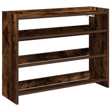(smoked oak, 62 cm/ 80 cm) vidaXL Shoe Rack Shoe Cabinet Shoe Storage Shelf Hall Cupboard Engineered Wood
