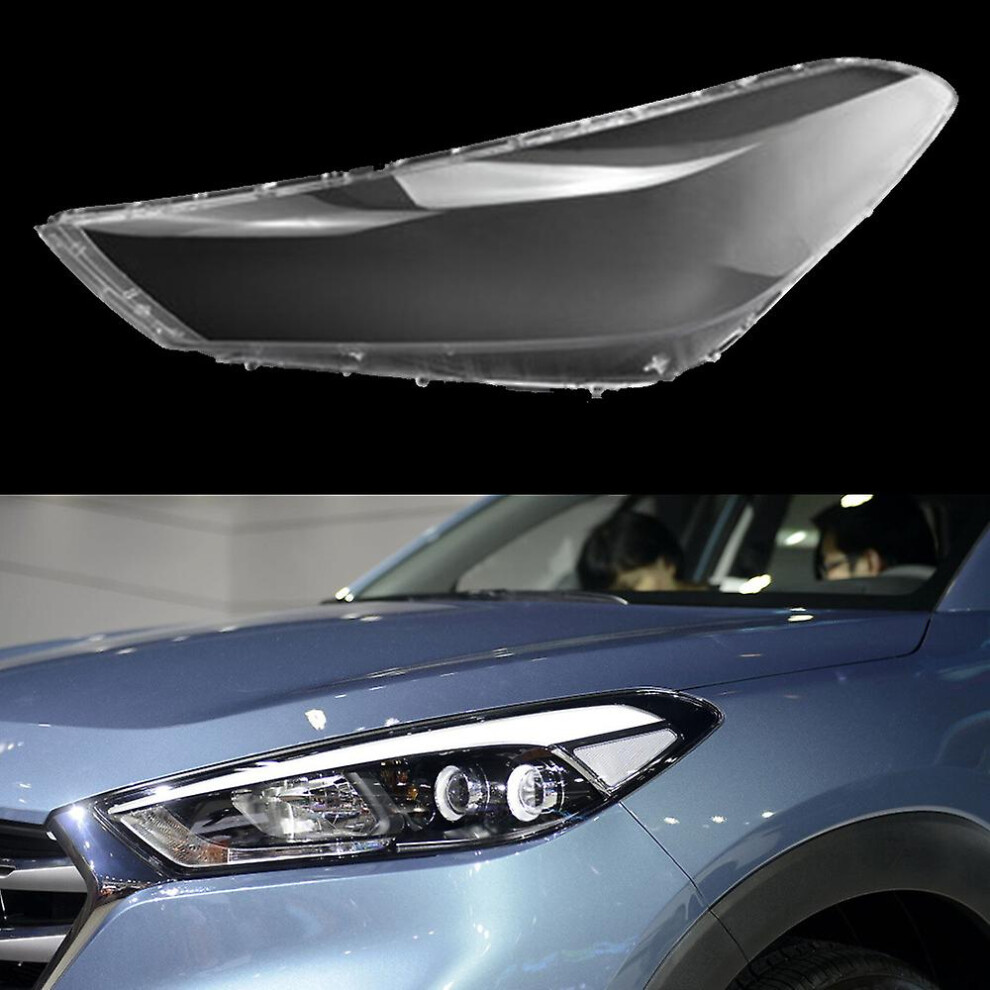 (Left) Car Headlight Lens For Hyundai Tucson 2015 2016 2017 2018 Car Headlamp Cover Auto Shell Transparent Lampshade Lamp Shell Masks 8795863485317