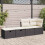 VidaXL vidaXL 2-tlg. Garten-Sofagarnitur mit Kissen Schwarz Poly Rattan 3