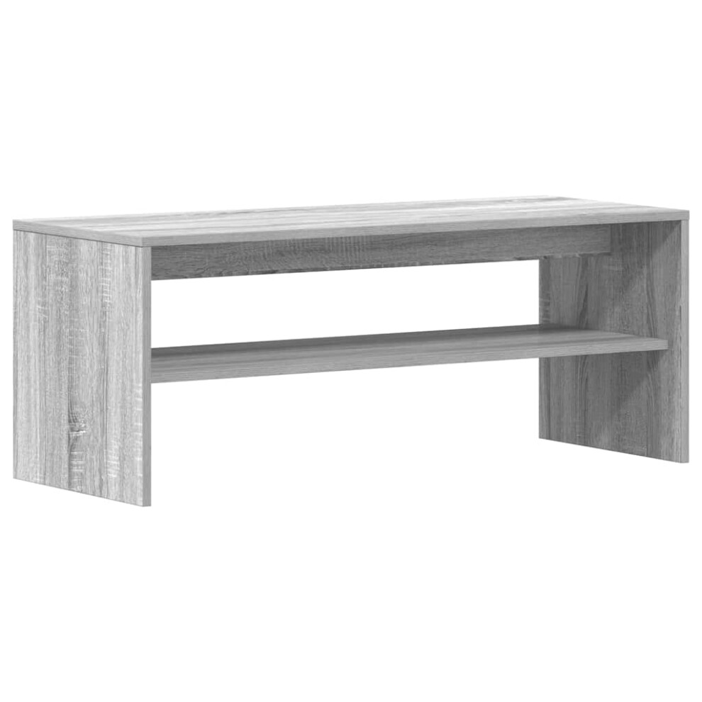 Vidaxl (Grey Sonoma, 100 X 40 X 40 Cm) Tv Cabinet Black 100X40x40 Cm Engineered Wood Tv Stand Tv Sideboard Black,Grey