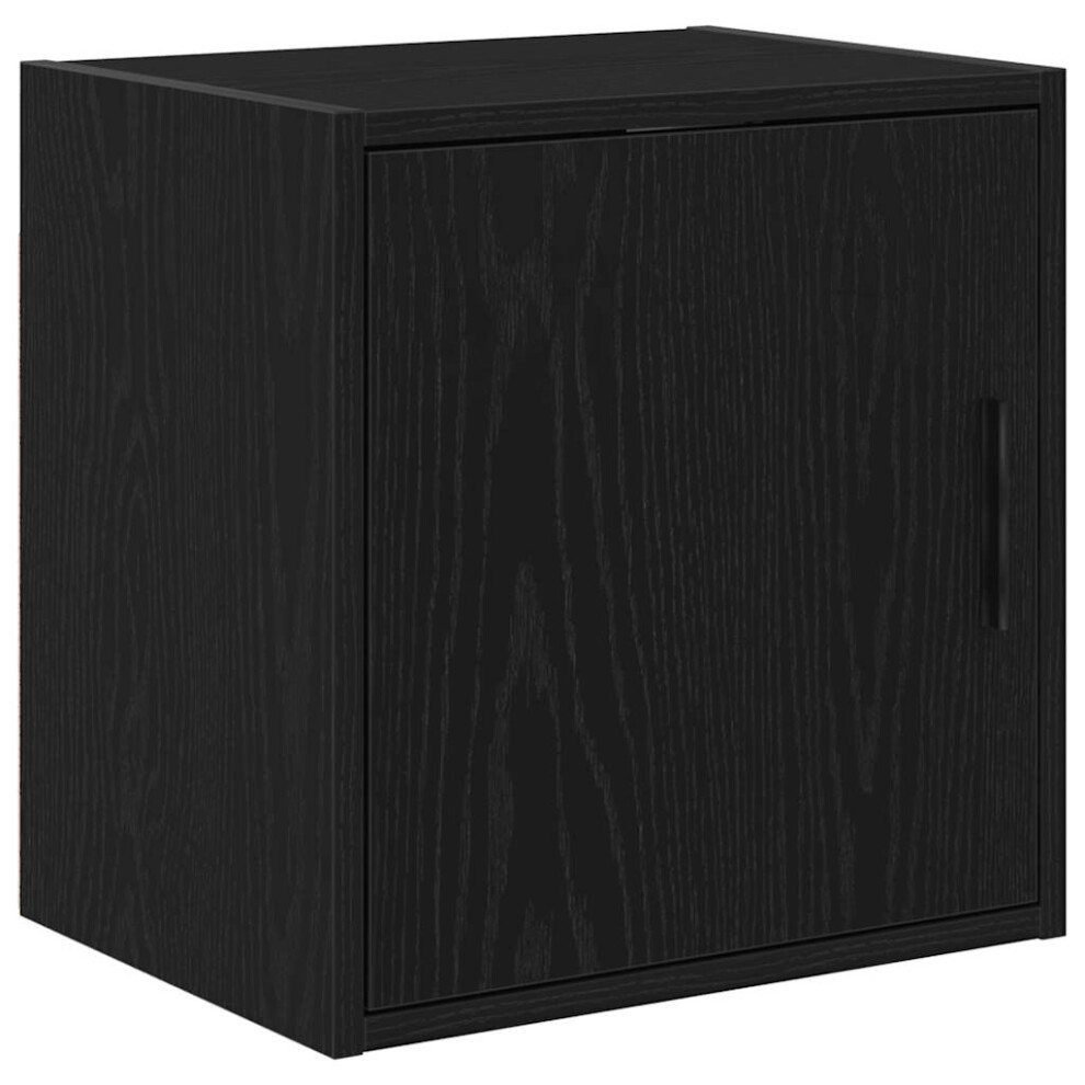 (black) vidaXL Garage Wall Cabinet Concrete Grey Engineered Wood cabinet