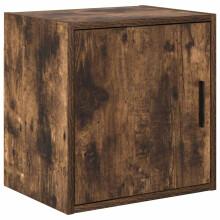 (smoked oak) vidaXL Garage Wall Cabinet Concrete Grey Engineered Wood cabinet