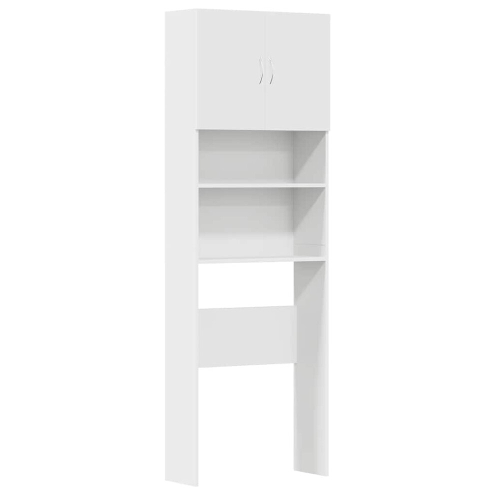 Vidaxl (White) Washing Machine Cabinet Old Wood 64X24x190 Cm Engineered Wood