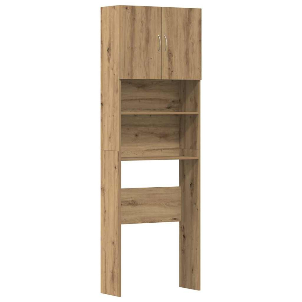 (artisian oak) vidaXL Washing Machine Cabinet Old Wood 64x24x190 cm Engineered Wood