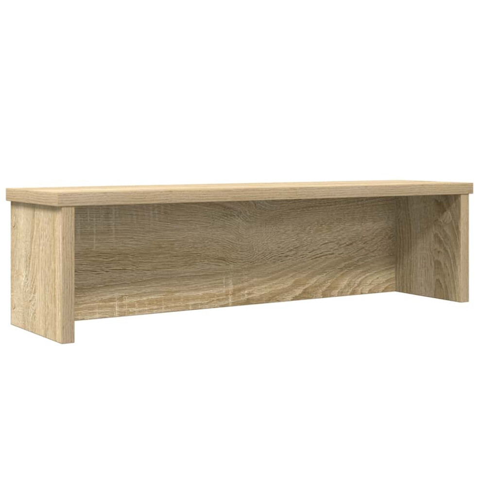 Vidaxl (Sonoma Oak, 60 X 15 X 16 Cm/ 1 Pcs) Kitchen Racks Stackable Storage Shelf Counter Shelf Cabinet Organizer