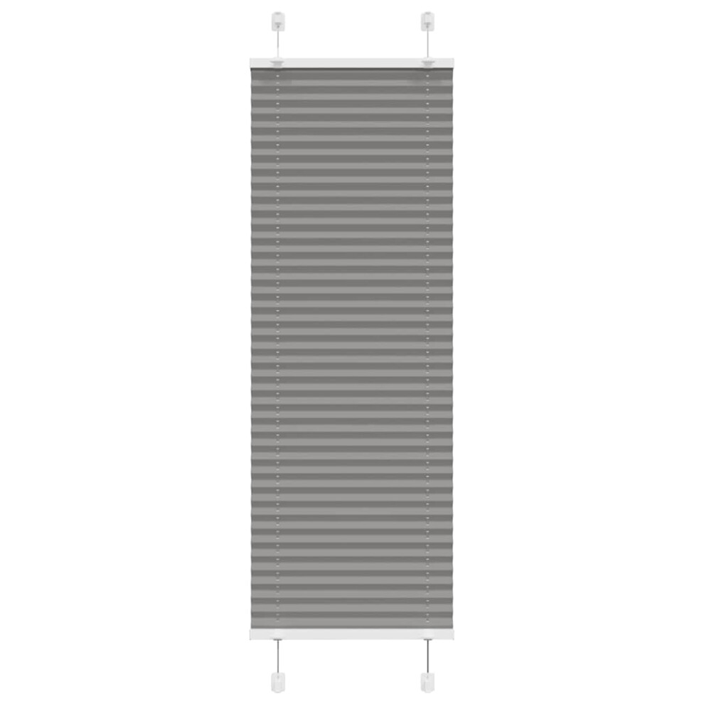 Vidaxl (, X 150 Cm) Pleated Blind 40X100 Cm Fabric Width 39.4 Cm Polyester Anthracite Size 40