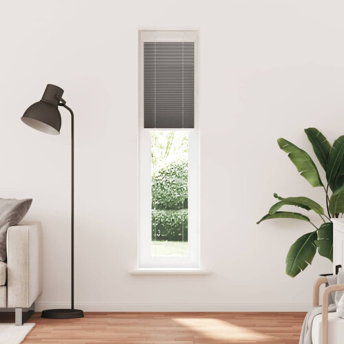 VidaXL (anthracite, 40 x 200 cm) vidaXL Pleated Blind Anthracite 40x100 cm Fabric Width 39.4 cm Polyester 1