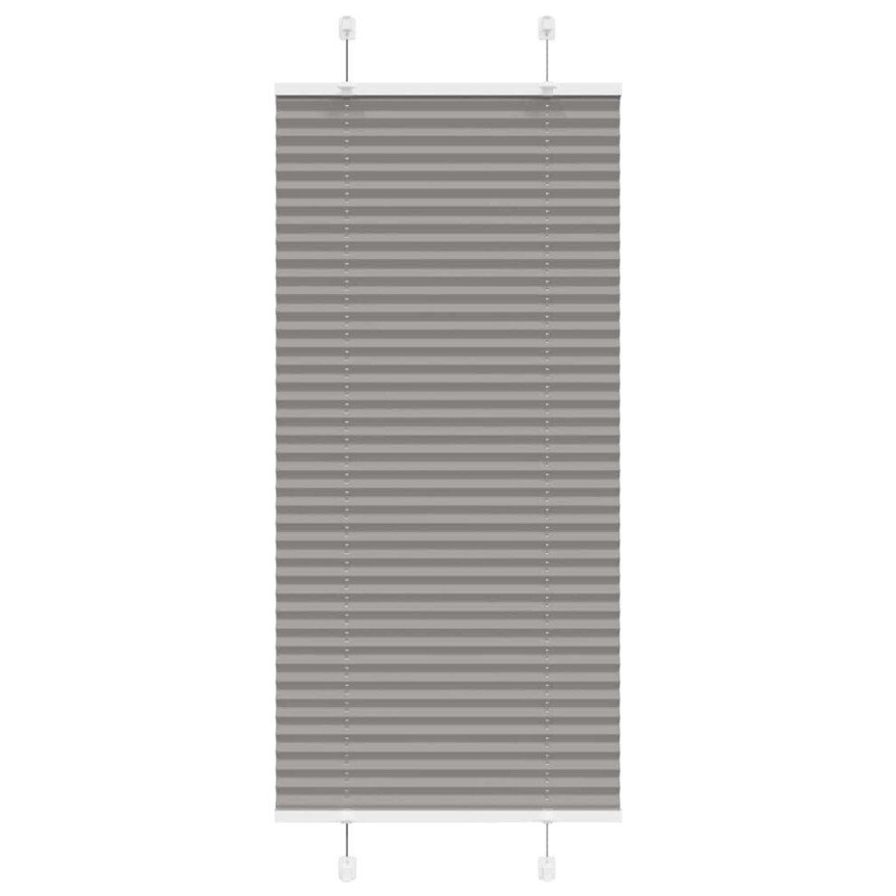 Vidaxl (Anthracite, 55 X 150 Cm) Pleated Blind Anthracite 40X100 Cm Fabric Width 39.4 Cm Polyester