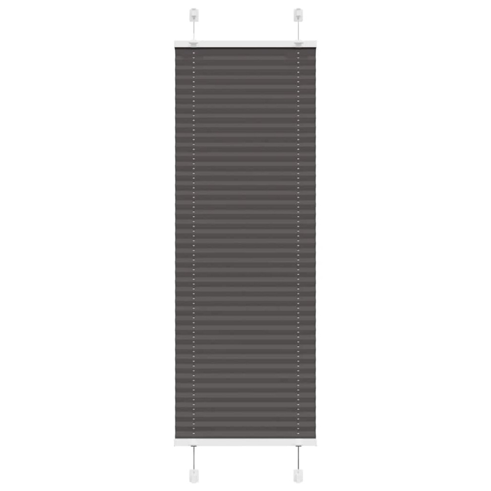 Vidaxl (Black, 45 X 100 Cm) Pleated Blind Anthracite 40X100 Cm Fabric Width 39.4 Cm Polyester
