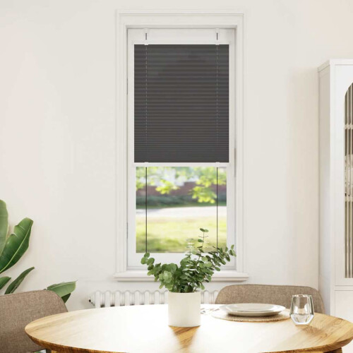VidaXL vidaXL Plissee Schwarz 45x100 cm Stoffbreite 44,4 cm Polyester 1