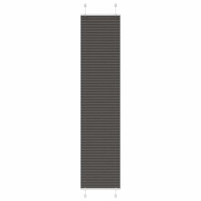 vidaXL Plissee Schwarz 40x200 cm Stoffbreite 39,4 cm Polyester