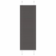 vidaXL Plissee Schwarz 50x150 cm Stoffbreite 49,4 cm Polyester