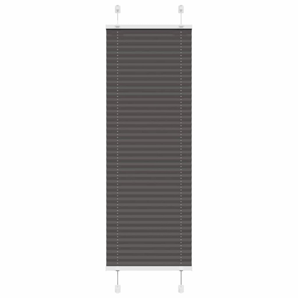 (black, 50 X 150 cm) vidaXL Pleated Blind Anthracite 40x100 Cm Fabric Width 39.4 Cm Polyester