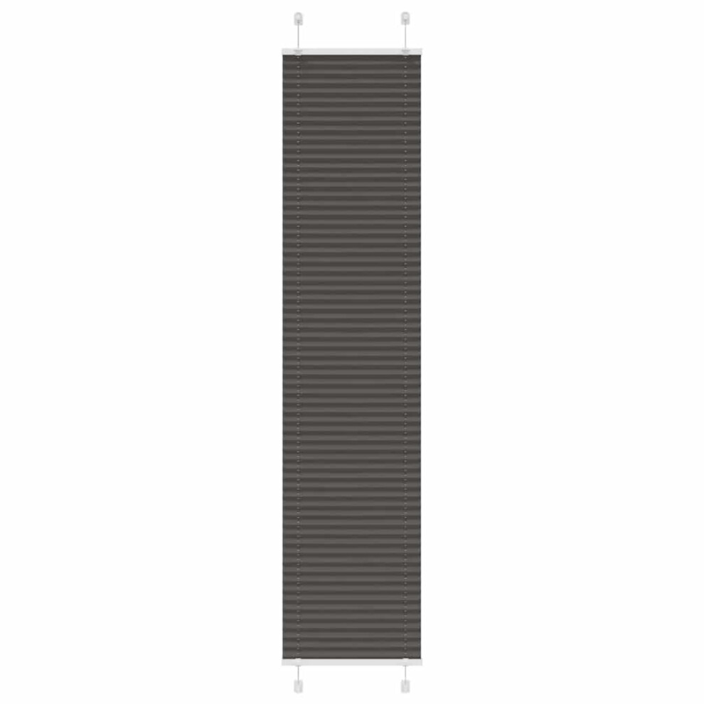 Vidaxl (Black, 50 X 200 Cm) Pleated Blind Anthracite 40X100 Cm Fabric Width 39.4 Cm Polyester