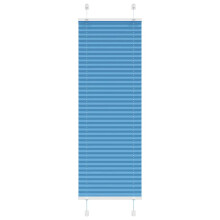vidaXL Plissee Blau 40x100 cm Stoffbreite 39,4 cm Polyester