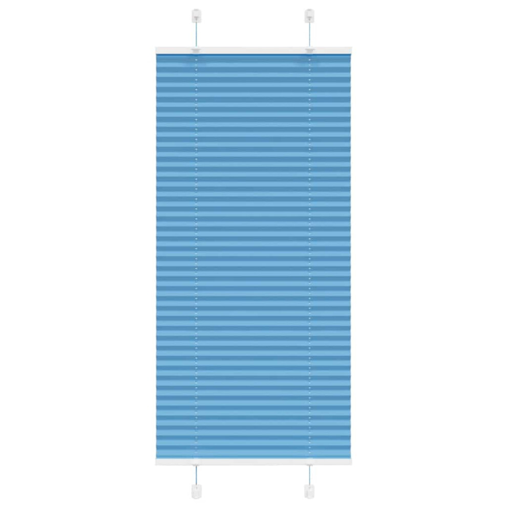 Vidaxl (Blue, 55 X 150 Cm) Pleated Blind Anthracite 40X100 Cm Fabric Width 39.4 Cm Polyester