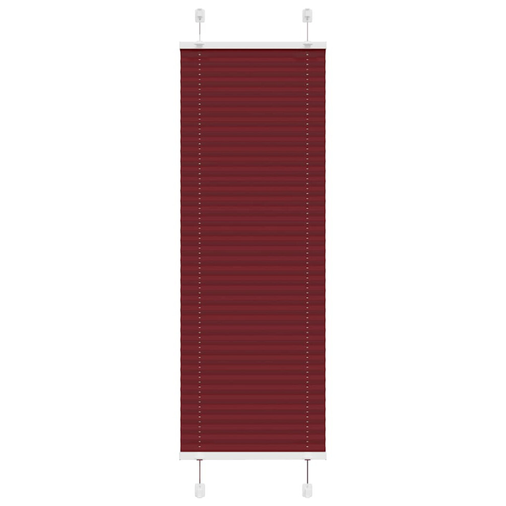 Vidaxl (Bordeaux Red, 45 X 100 Cm) Pleated Blind Anthracite 40X100 Cm Fabric Width 39.4 Cm Polyester