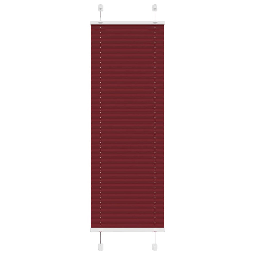 (bordeaux red, 50 X 100 cm) vidaXL Pleated Blind Anthracite 40x100 Cm Fabric Width 39.4 Cm Polyester