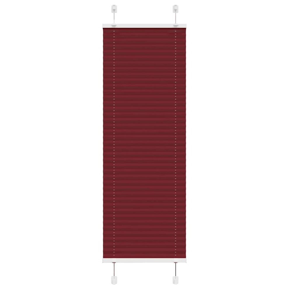 (bordeaux red, 40 X 100 cm) vidaXL Pleated Blind Anthracite 40x100 Cm Fabric Width 39.4 Cm Polyester