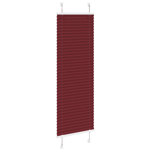 VidaXL vidaXL Plissee Bordeauxrot 40x150 cm Stoffbreite 39,4 cm Polyester 2