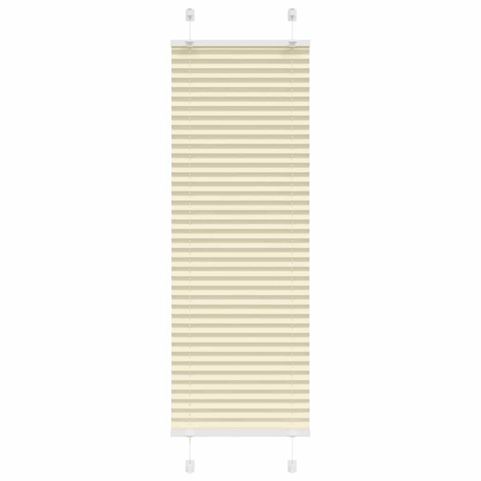 Vidaxl (Cream, 50 X 100 Cm) Pleated Blind Anthracite 40X100 Cm Fabric Width 39.4 Cm Polyester