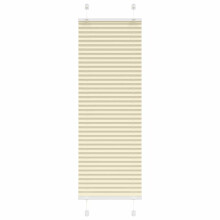 vidaXL Plissee Creme 40x150 cm Stoffbreite 39,4 cm Polyester