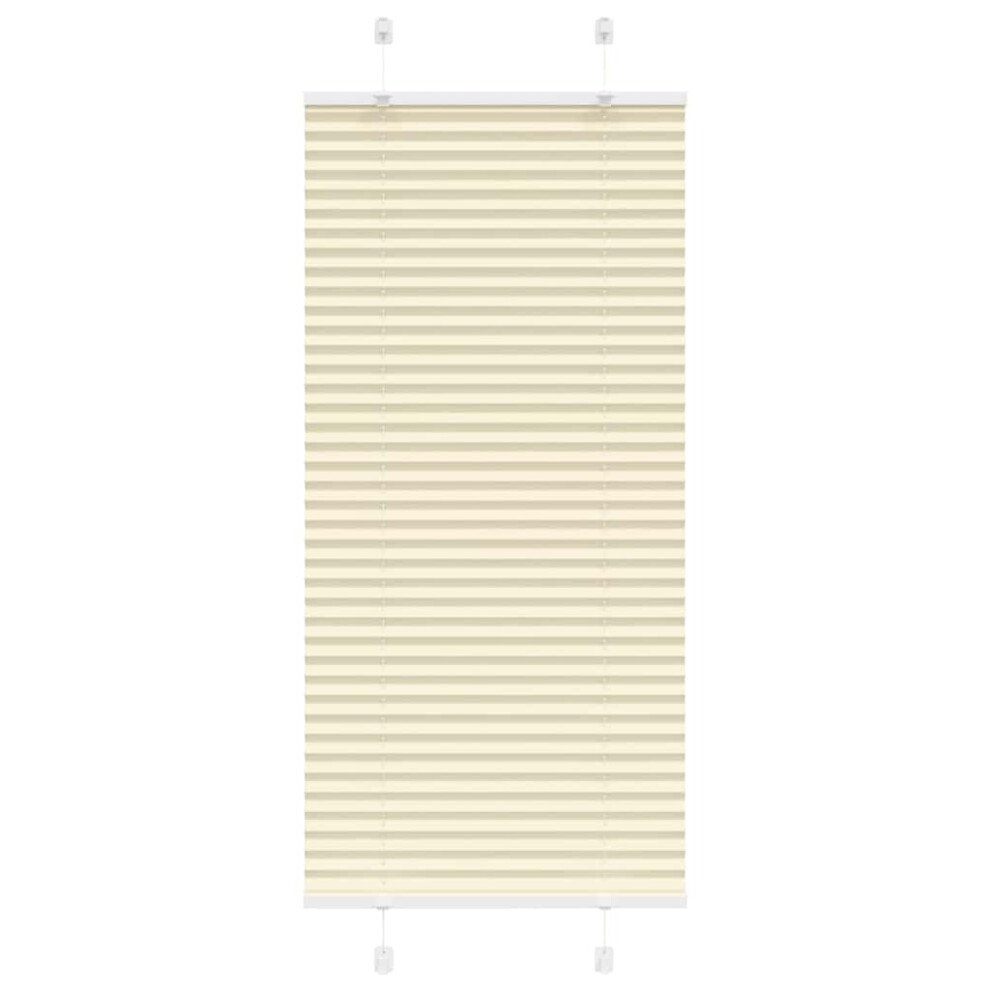 (cream, 55 x 150 cm) vidaXL Pleated Blind Anthracite 40x100 cm Fabric Width 39.4 cm Polyester