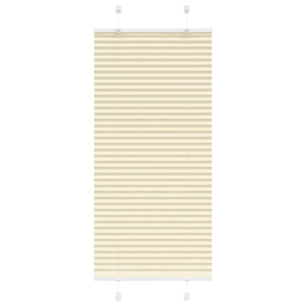 Vidaxl (Cream, 55 X 150 Cm) Pleated Blind Anthracite 40X100 Cm Fabric Width 39.4 Cm Polyester