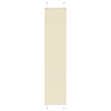 vidaXL Plissee Creme 50x200 cm Stoffbreite 49,4 cm Polyester