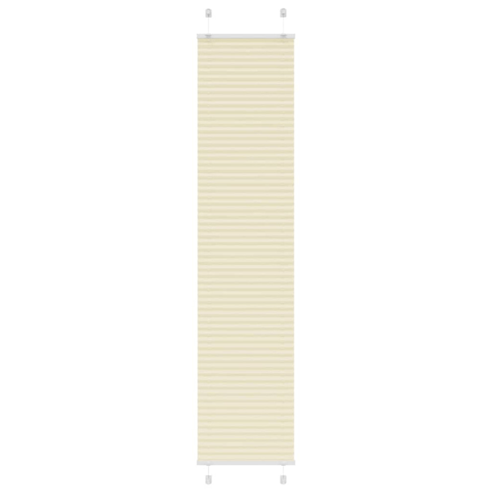 (cream, 40 X 200 cm) vidaXL Pleated Blind Anthracite 40x100 Cm Fabric Width 39.4 Cm Polyester