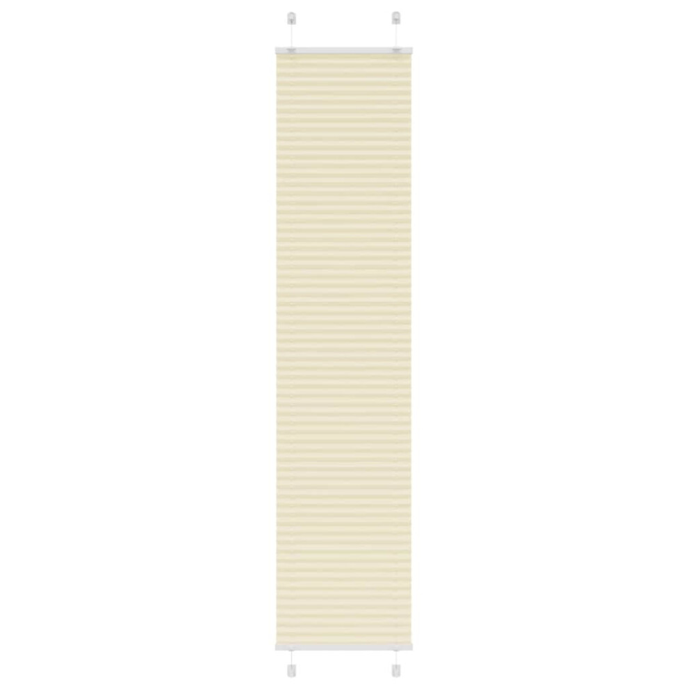 (cream, 45 X 200 cm) vidaXL Pleated Blind Anthracite 40x100 Cm Fabric Width 39.4 Cm Polyester