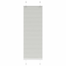 vidaXL Plissee Hellgrau 45x100 cm Stoffbreite 44,4 cm Polyester