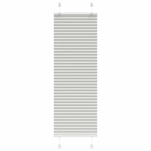 VidaXL vidaXL Plissee Hellgrau 45x100 cm Stoffbreite 44,4 cm Polyester