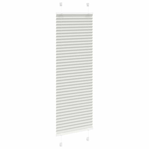 VidaXL vidaXL Plissee Hellgrau 45x100 cm Stoffbreite 44,4 cm Polyester 2